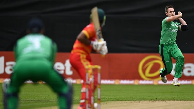 Josh Little bowled well for Ireland taking 3 for 33