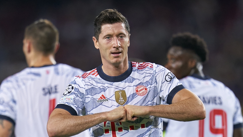 Lewandowski scored a brace at the Camp Nou