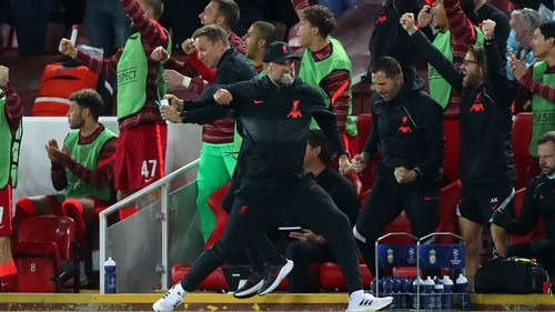 Liverpool manager Jurgen Klopp celebrates a goal