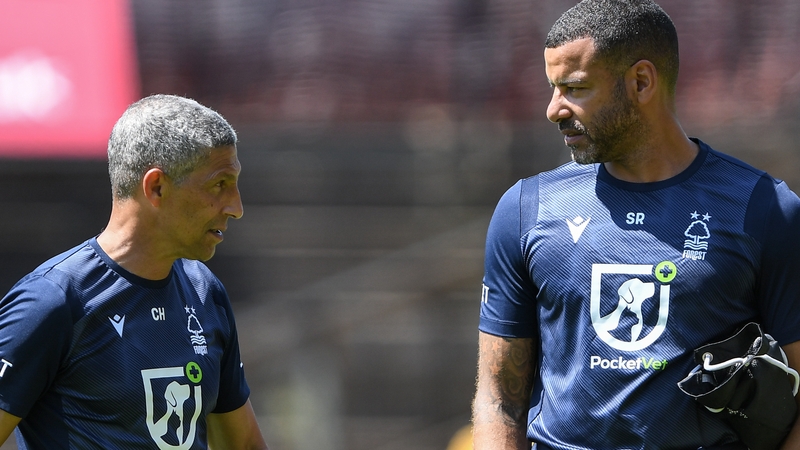 Steven Reid (right) takes interim charge following Chris Hughton's (left) sacking