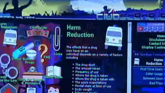Clubscene.ie, information on drug use (1996)