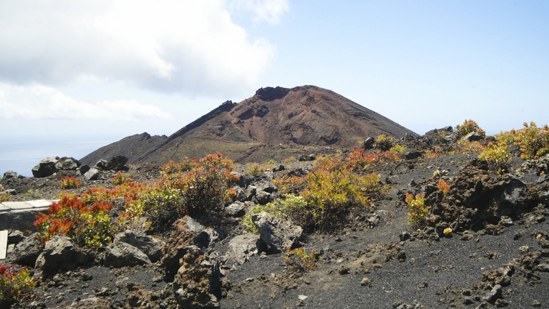 Cumbre Vieja is an active although dormant volcanic ridge in the south of La Palma