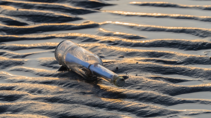 Japanese students put the bottles to sea 37 years ago (stock image)