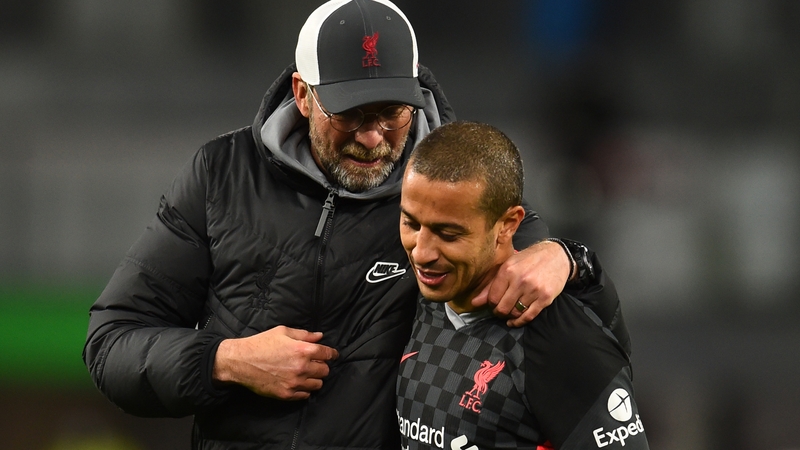 Jurgen Klopp (L) on Thiago: 'I love the way he plays'