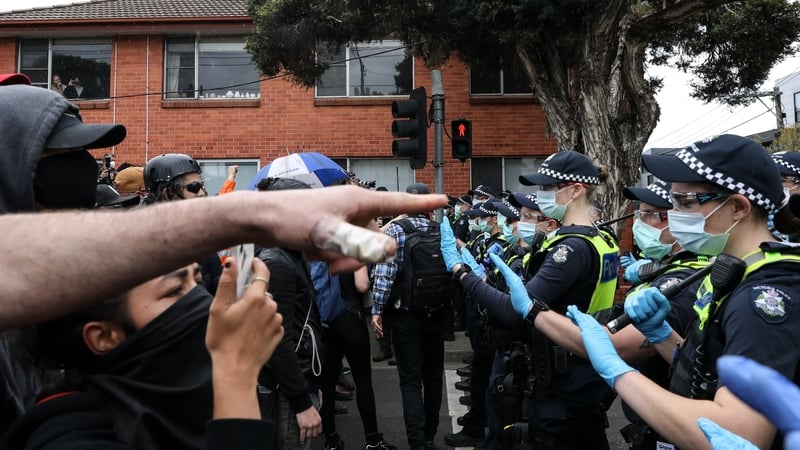 Protests took place in Melbourne and Sydney today
