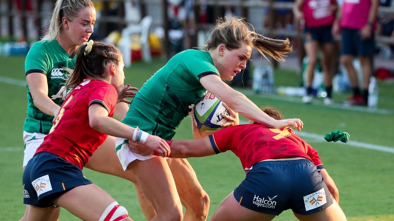 Beibhinn Parsons in action against Spain