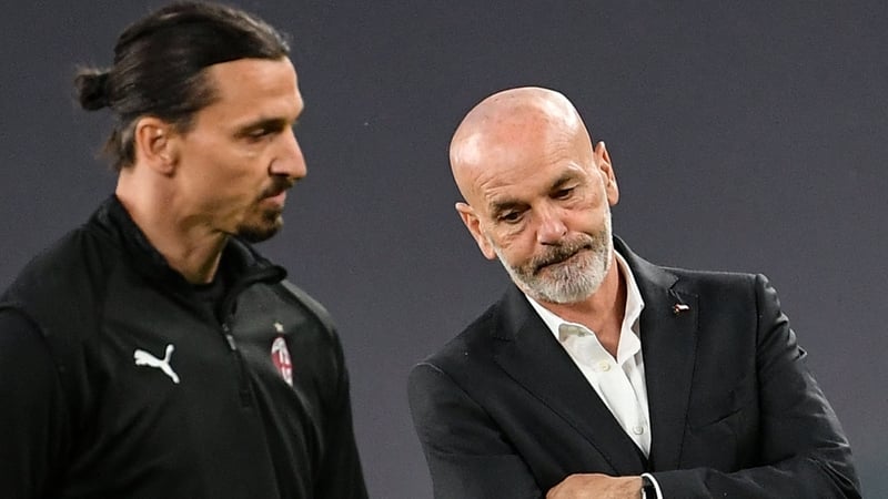 Zlatan Ibrahimovic and Stefano Pioli