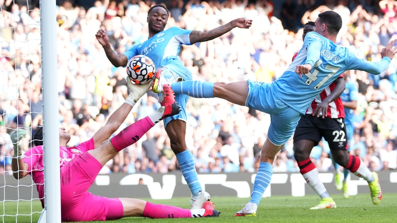 Raheem Sterling had a late goal ruled out by VAR