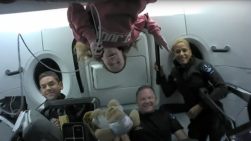 The crew released footage of what life was like for them orbiting Earth in capsule