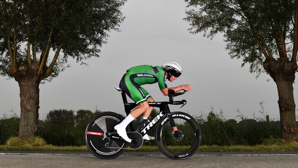 Ryan Mullen in action at last year's UCI Road World Championships in Flanders