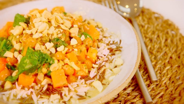 Warming Chickpea and Sweet Potato Curry