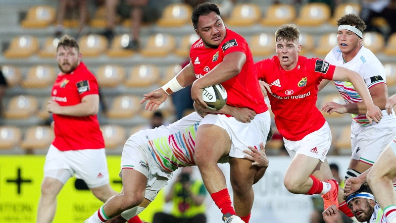 Liam O'Connor (left) and Roman Salanoa (centre) will miss Munster's season opener