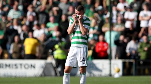 David Turnball during Celtic's 1-0 loss to Livingston