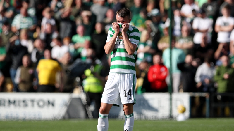 David Turnball during Celtic's 1-0 loss to Livingston