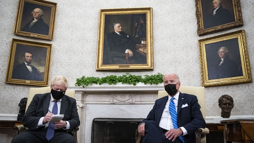 Boris Johnson and Joe Biden met at the White House