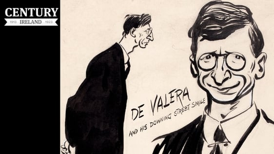 Century Ireland Issue 214 - A cartoon of Éamon de Valera by the cartoonist David Low, originally pu…