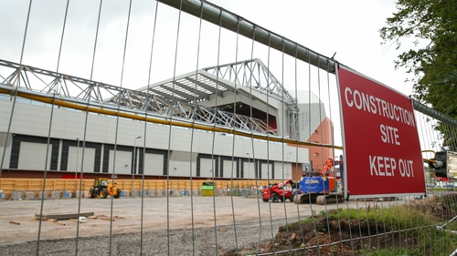Anfield is undergoing an expansion