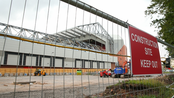 Anfield is undergoing an expansion