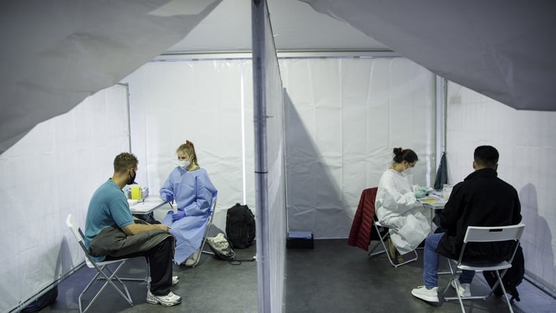 People received the Moderna vaccine at a pop-up centre in Berlin