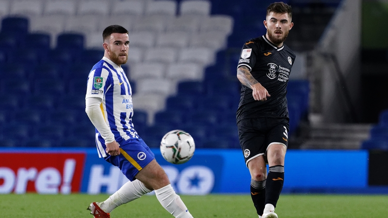 Connolly and fellow Ireland international Ryan Manning during the third-round fixture