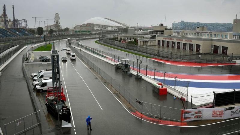 Bad weather has disrupted qualifying in Sochi