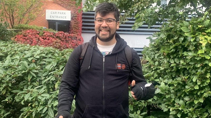 English-language student Jorde Barra had spent seven days in the Holiday Inn Express in Santry