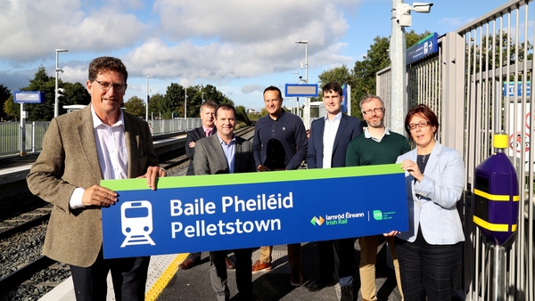 Eamon Ryan was speaking at the opening of Ireland's newest train station in Pelletstown in Dublin