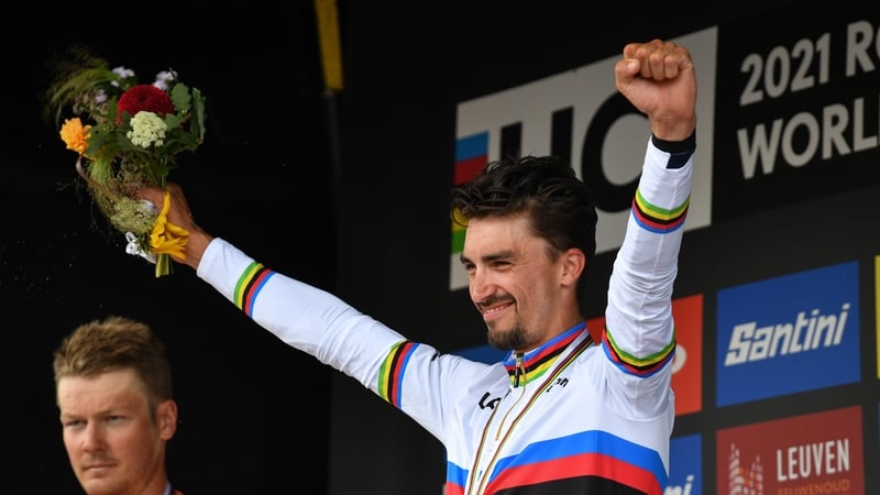 Julian Alaphilippe becomes just the seventh rider to win back-to-back titles