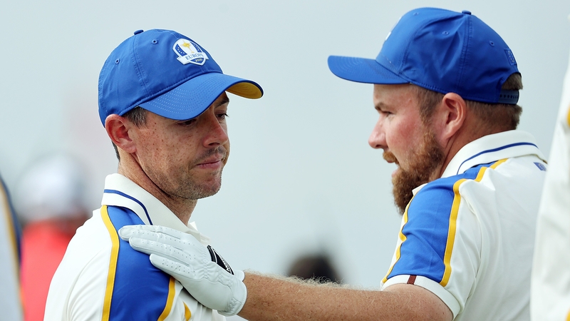 McIlroy and Shane Lowry were part of Europe's challenge over the three days