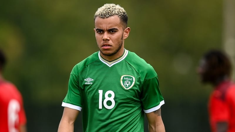 Tyreik Wright in action for the Republic of Ireland U21s against Switzerland last May