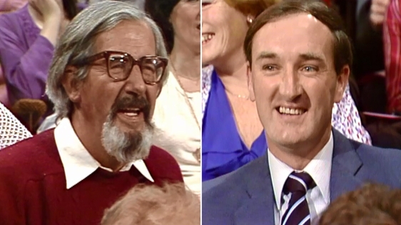 Singing audience members of The Late Late Show, 1981.