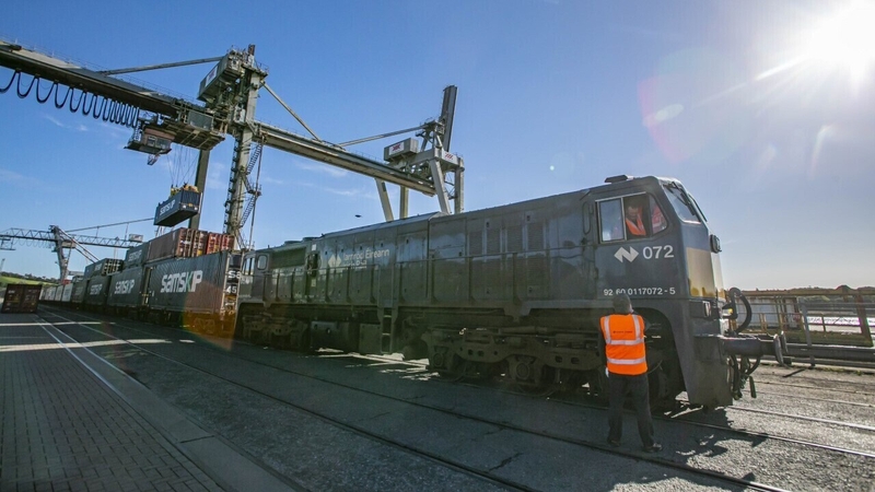 A new rail freight service was launched today at the Port of Waterford (Pic: PJ Browne Photography)