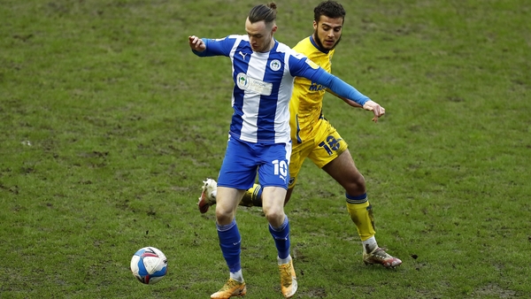 Will Keane in action for Wigan earlier this season