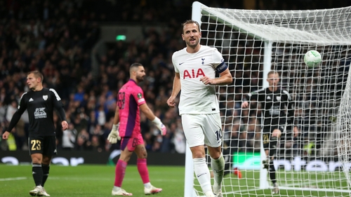 Harry Kane returned to his scoring ways with a second-half treble against Mura