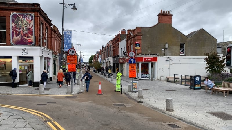 Lower George's Street has reverted to its original traffic layout