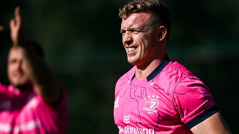Dan Leavy at Leinster training during the week