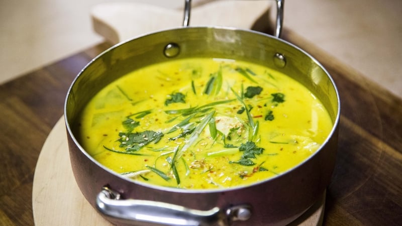 Thai style fish curry