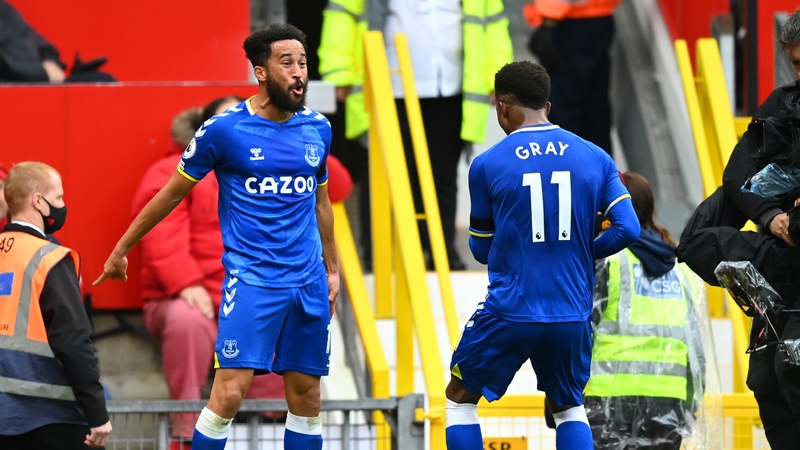 Andros Townsend mimicked Cristiano Ronaldo's celebration when he drew Everton level