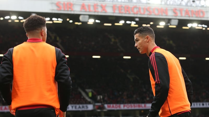Cristiano Ronaldo was on the bench against Everton