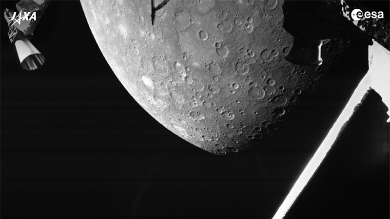 The region shown is part of Mercury's northern hemisphere