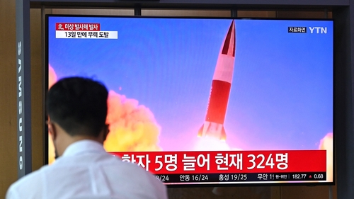 The meeting came a day after Pyongyang fired a newly developed anti-aircraft missile