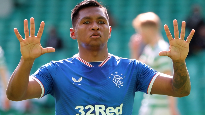 Alfredo Morelos scored his fifth goal of the season