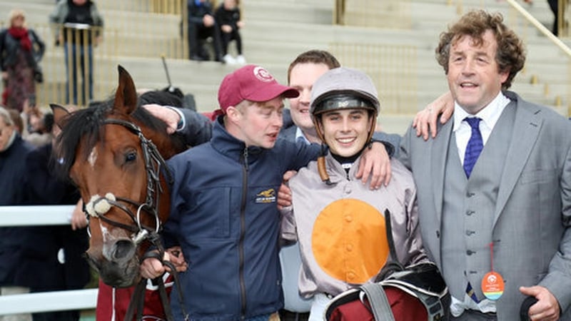 A Case Of You with Rohan P. Whelan and, right, trainer Adrian McGuinness