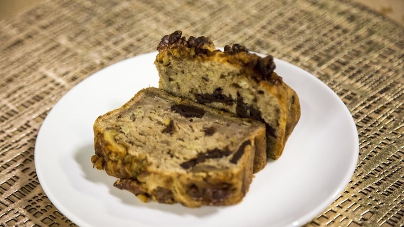 Holly Whites's vegan chocolate banana bread