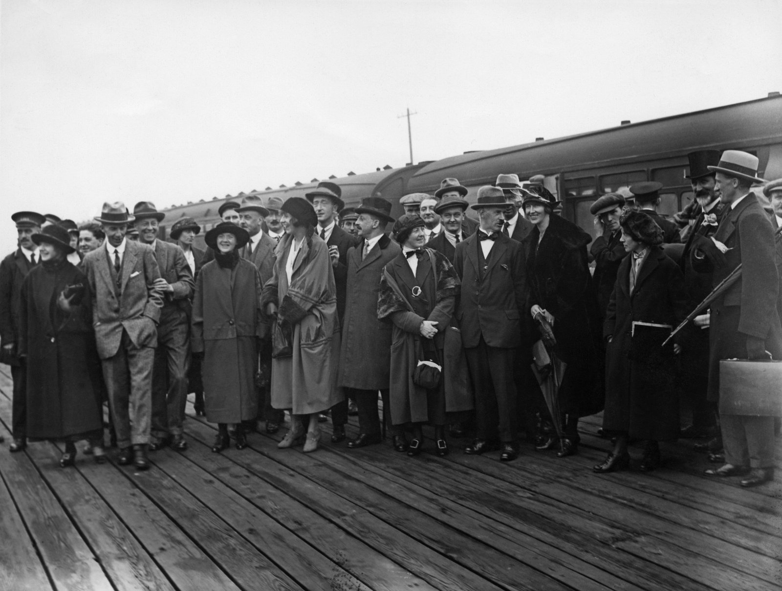 Some idea of the size of the Irish delegation can be got from this photo, taken at Holyhead train station (Credit: Getty Images)