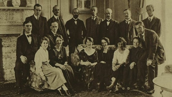 Irish delegation in London for Anglo-Irish peace conference. Photo Illustrated London News October …