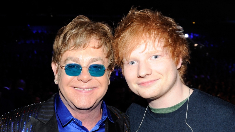 Elton John and Ed Sheeran are hoping to top the charts this Christmas