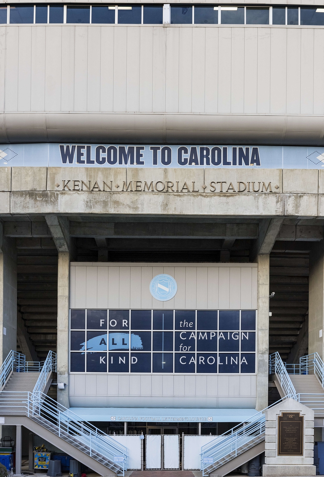 The University of North Carolina football stadium
