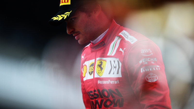 Sainz started on the front row and finished third in the last race in Sochi