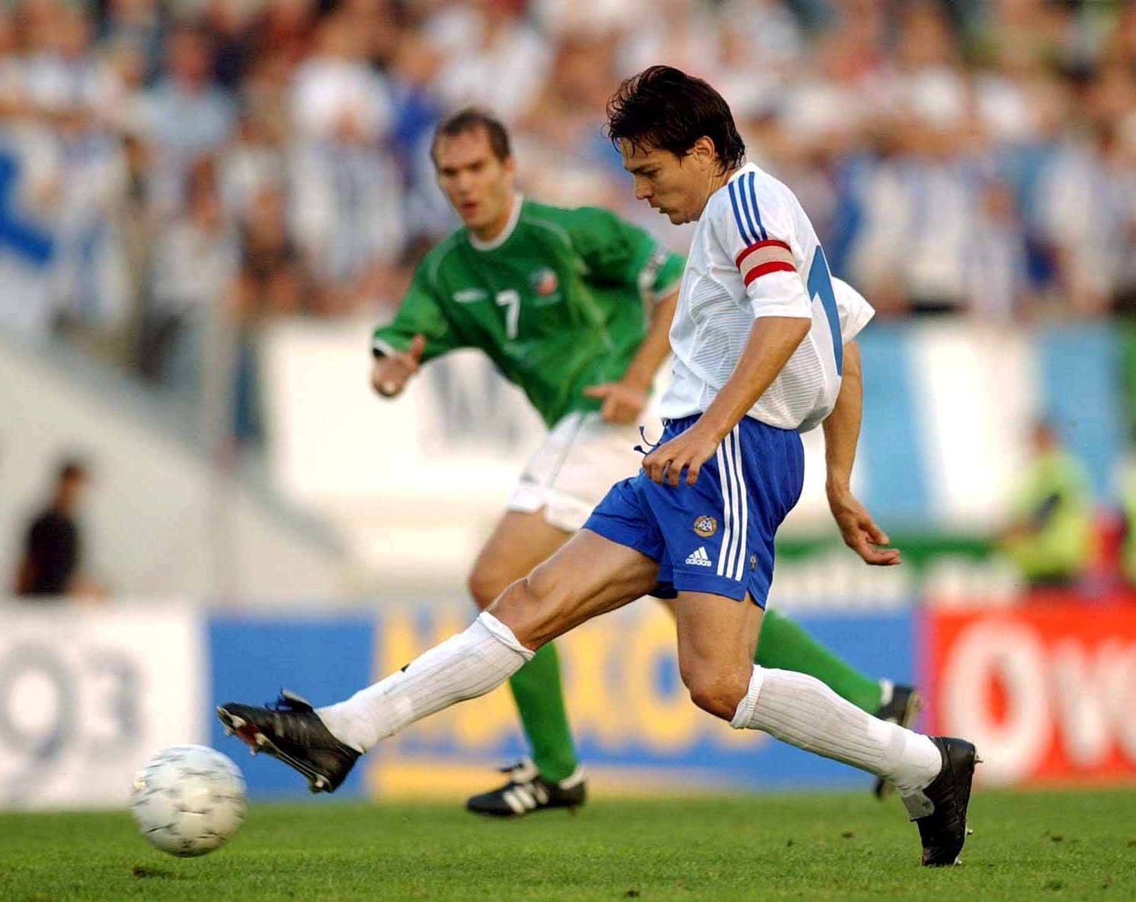 Jari Litmanen in action that night in a summer when the Finnish legend left Liverpool